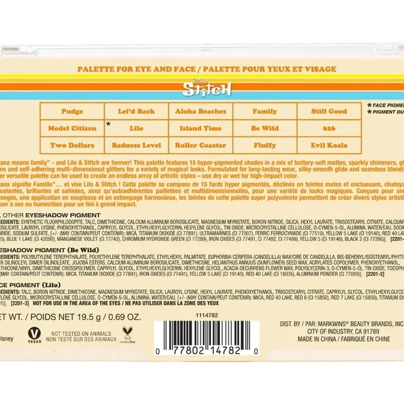 Wet n Wild Disney Stitch Ohana Eyeshadow Palette - Picture 5 of 5